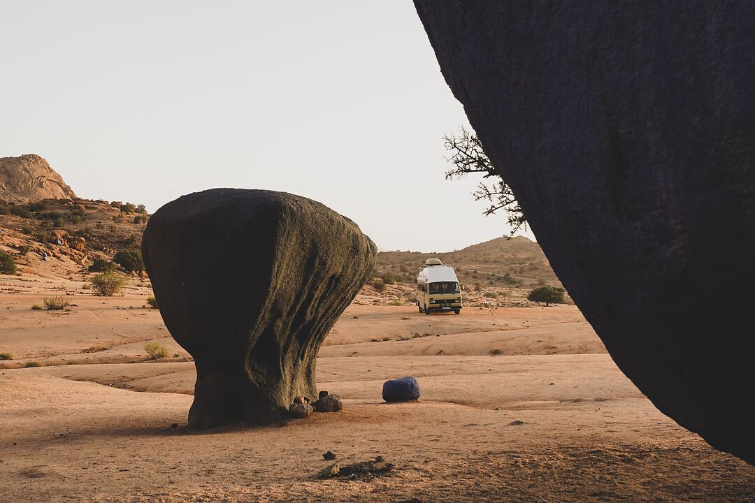 Wüste in Marokko mit Camper
