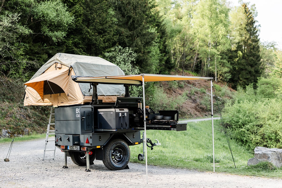 Module für Camping Trailer ausgeklappt