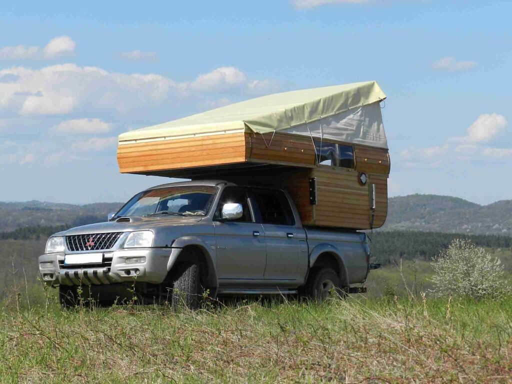 Pickup Kabine aus Holz