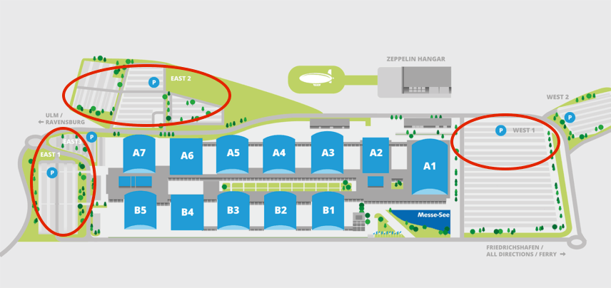 Camping Bereiche der Adventure Southside